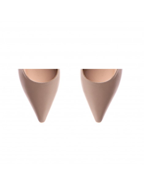 Pantofi stiletto piele naturala Grej Elise - The5thelement.ro