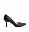 Pantofi stiletto piele naturala Negru Ava