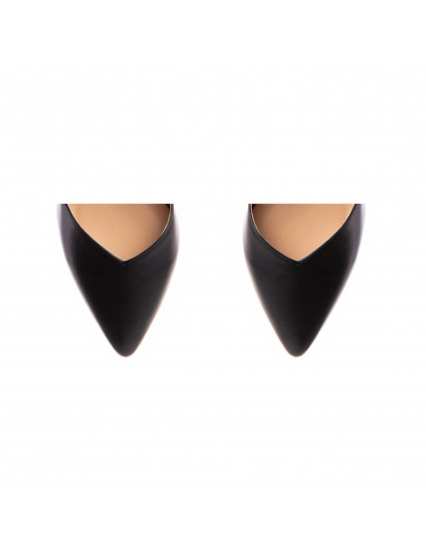 Pantofi stiletto piele naturala Negru Ava - The5thelement.ro