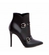 Botine Dama Piele Naturala Neagra Roux