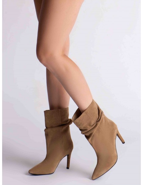 Botine dama Piele Naturala Crem Vera - The5thelement.ro