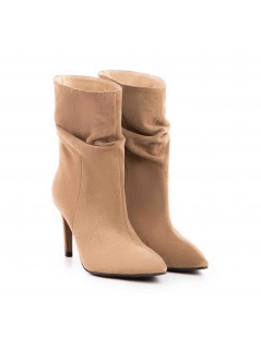 Botine dama Piele Naturala Crem Vera - The5thelement.ro