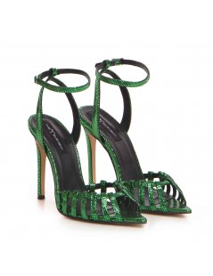 Sandale dama piele naturala Verde Kris - The5thelement.ro