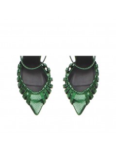 Sandale dama piele naturala Verde Kris - The5thelement.ro