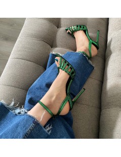 Sandale dama piele naturala Verde Kris - The5thelement.ro