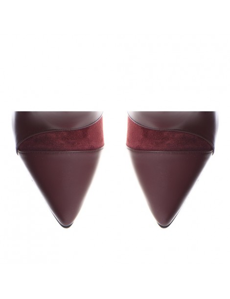 Botine dama Piele Naturala Burgundy Chloe - The5thelement.ro
