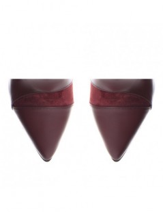 Botine dama Piele Naturala Burgundy Chloe - The5thelement.ro