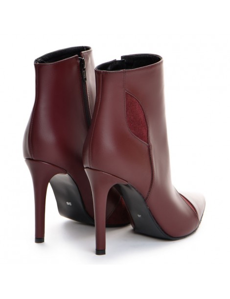 Botine dama Piele Naturala Burgundy Chloe - The5thelement.ro
