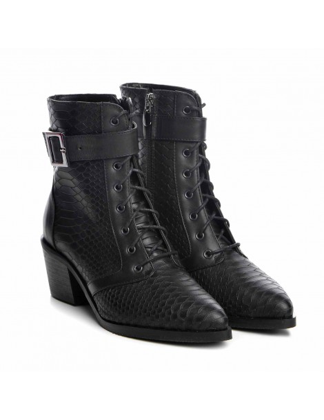 Ghete Dama Piele Naturala Negru Seiko - The5thelement.ro