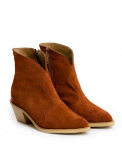 Ciocate dama Piele Naturala Caramiziu Bronx - The5thelement.ro