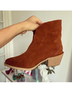 Ciocate dama Piele Naturala Caramiziu Bronx - The5thelement.ro