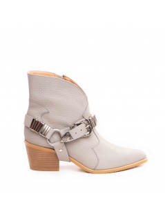 Ciocate dama Piele Naturala Gri Bronx - The5thelement.ro