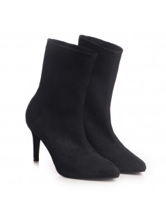 Botine Dama Piele Naturala Amora Negru - The5thelement.ro