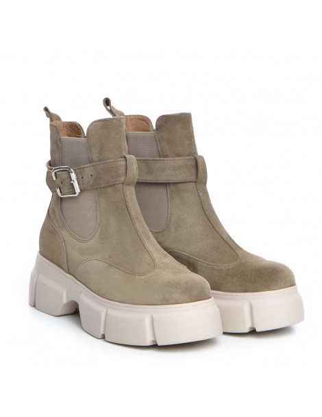 Bocanci dama Piele Naturala Bej Masha - The5thelement.ro