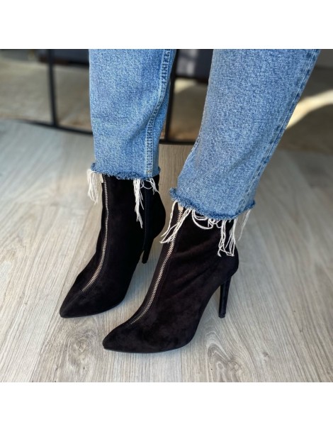 Botine Dama Piele Naturala Negru Misaki - The5thelement.ro