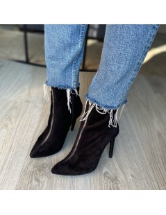 Botine Dama Piele Naturala Negru Misaki - The5thelement.ro