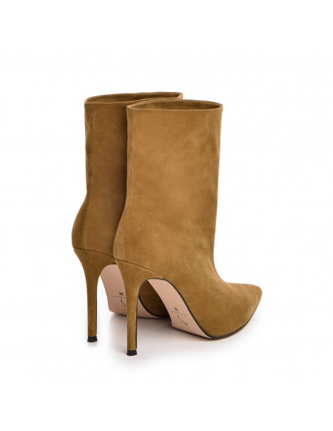 Botine Dama Piele Naturala Camel Cardie - The5thelement.ro