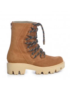 Bocanci dama Piele Naturala Camel Sergio - The5thelement.ro