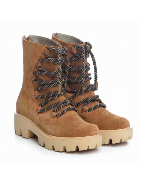 Bocanci dama Piele Naturala Camel Sergio - The5thelement.ro