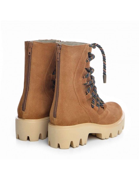 Bocanci dama Piele Naturala Camel Sergio - The5thelement.ro