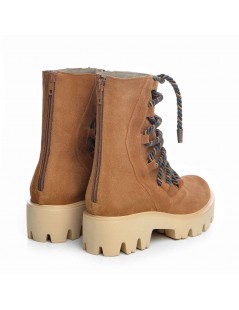 Bocanci dama Piele Naturala Camel Sergio - The5thelement.ro