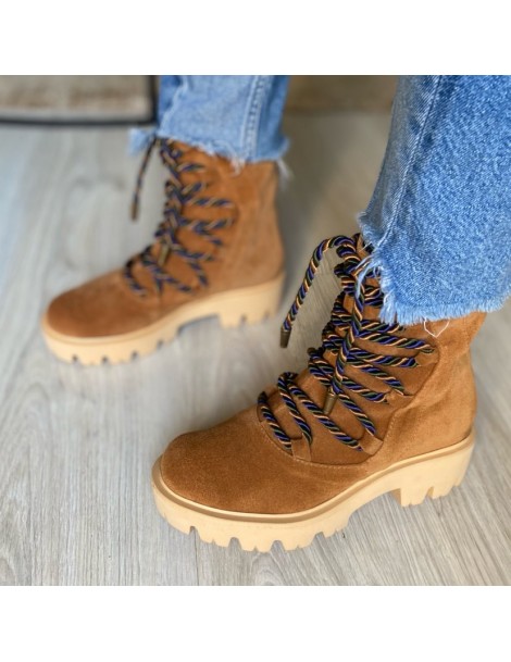 Bocanci dama Piele Naturala Camel Sergio - The5thelement.ro