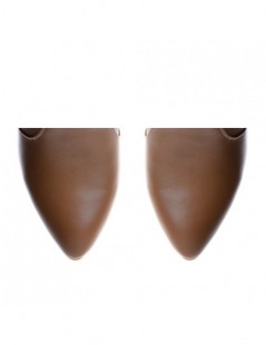 Ghete Dama Piele Naturala Camel Eva - The5thelement.ro