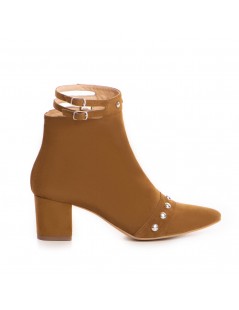 Ghete Dama Piele Naturala Camel Deniz - The5thelement.ro