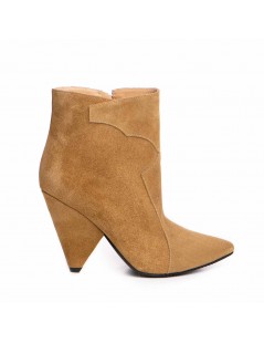 Ghete dama Piele Naturala Modern Western Bej - The5thelement.ro