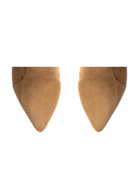 Ghete dama Piele Naturala Modern Western Bej - The5thelement.ro