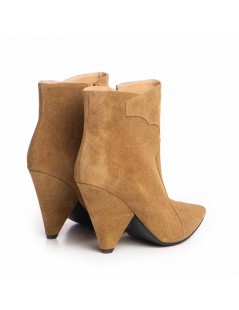 Ghete dama Piele Naturala Modern Western Bej - The5thelement.ro