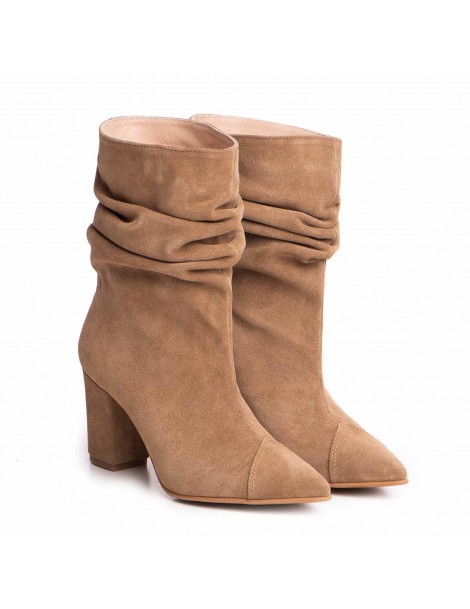 Ghete Dama Piele Naturala Bej Amira - The5thelement.ro