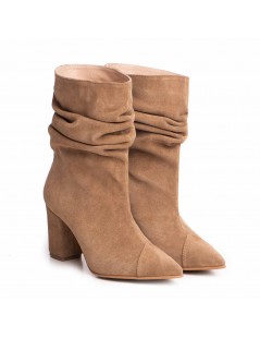 Ghete Dama Piele Naturala Bej Amira - The5thelement.ro