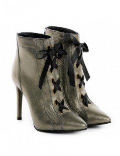 Botine dama Piele Naturala Annelise Bronze - The5thelement.ro