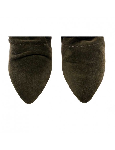 Ghete dama Piele Naturala Wrap Khaki - The5thelement.ro