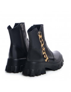 Bocanci dama Piele Naturala Negru Taylor - The5thelement.ro
