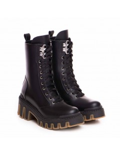 Bocanci dama Piele Naturala Negru Sheba - The5thelement.ro