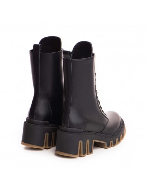 Bocanci dama Piele Naturala Negru Sheba - The5thelement.ro