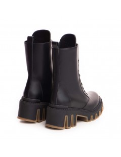 Bocanci dama Piele Naturala Negru Sheba - The5thelement.ro