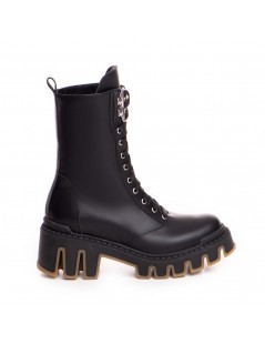 Bocanci dama Piele Naturala Negru Sheba - The5thelement.ro