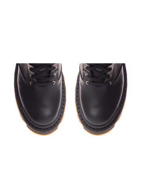 Bocanci dama Piele Naturala Negru Sheba - The5thelement.ro