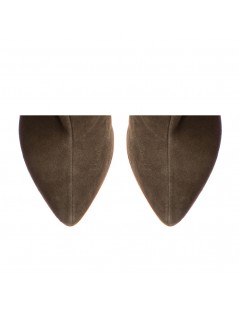 Cizme Dama Piele Naturala Khaki Clare - The5thelement.ro