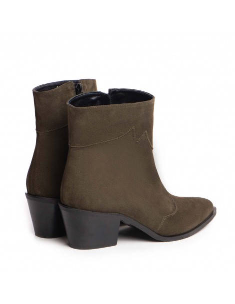 Ciocate dama Piele Naturala Khaki Sage - The5thelement.ro