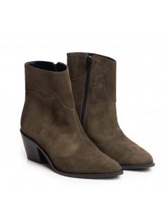 Ciocate dama Piele Naturala Khaki Sage - The5thelement.ro