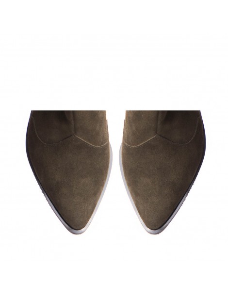 Ciocate dama Piele Naturala Khaki Sage - The5thelement.ro
