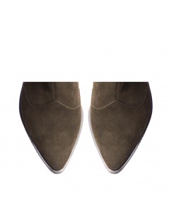 Ciocate dama Piele Naturala Khaki Sage - The5thelement.ro