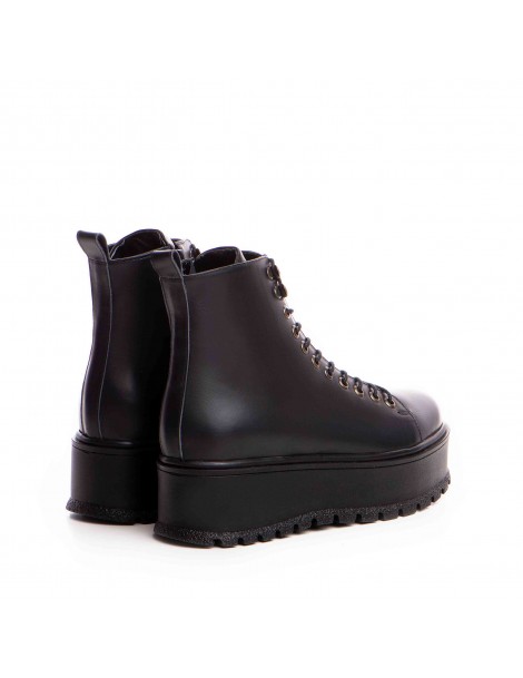 Bocanci dama Piele Naturala Thunder Negru - The5thelement.ro