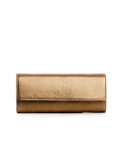 Clutch Piele Naturala Bronz Mini - The5thelement.ro