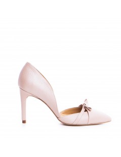 Pantofi stiletto piele naturala Rose Pudrat Tessa - The5thelement.ro