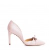 Pantofi stiletto piele naturala Rose Pudrat Tessa